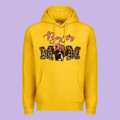 Boxer Mom Premium Hoodie Designed By Jasminsmagicworld