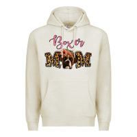 Oatmeal Heather Boxer Mom Premium Hoodie - Jasminsmagicworld