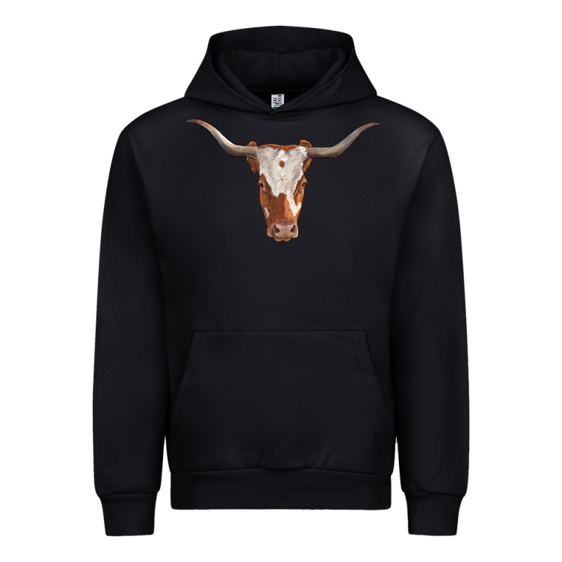 Longhorn Cow Head Urban Hoodie by RanaPortraitStore | Teevron
