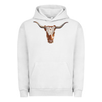 Pigment Lunar Rock longhorn cow head Urban Hoodie - RanaPortraitStore