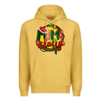 Antique Gold mimi claus christmas Premium Hoodie - BarkalooDesign