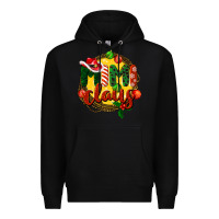 Black mimi claus christmas Premium Hoodie - BarkalooDesign
