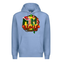Colony Blue mimi claus christmas Premium Hoodie - BarkalooDesign