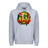 Heather Grey mimi claus christmas Premium Hoodie - BarkalooDesign