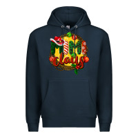 Navy mimi claus christmas Premium Hoodie - BarkalooDesign