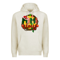 Oatmeal Heather mimi claus christmas Premium Hoodie - BarkalooDesign