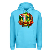 Ocean Blue mimi claus christmas Premium Hoodie - BarkalooDesign