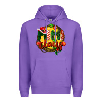 Purple mimi claus christmas Premium Hoodie - BarkalooDesign