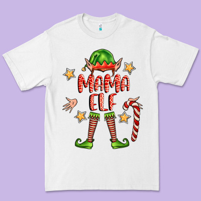 Mama Elf Premium Tee Designed By Fadigitalartstudio