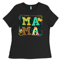 Black School bus driver mama Mother's day Ladies Tee - LillyAllenDesigns