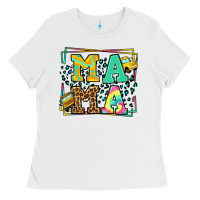 White School bus driver mama Mother's day Ladies Tee - LillyAllenDesigns