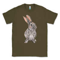 Army Green Easter bunny Classic Tee - OliviaCreatesArt