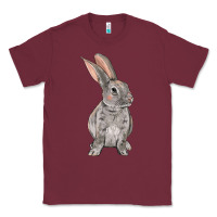 Burgundy Easter bunny Classic Tee - OliviaCreatesArt