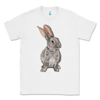 White Easter bunny Classic Tee - OliviaCreatesArt