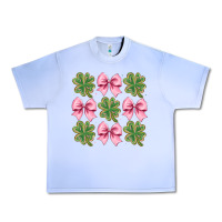 Grape Ice clover bow Urban Heavy Tee - CowhideDigitalArt