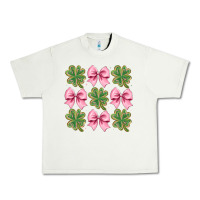 Pistachio clover bow Urban Heavy Tee - CowhideDigitalArt