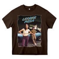 Chocolate Brown licoric new pizza Heavy Core Tee - linhVisuals