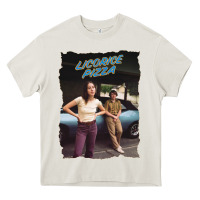 Cream licoric new pizza Heavy Core Tee - linhVisuals