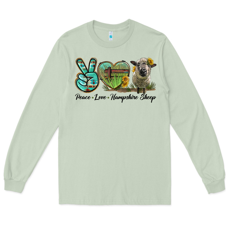 Peace Love Hampshire Sheep Long Sleeve Tee by LillyAllenDesigns | Teevron