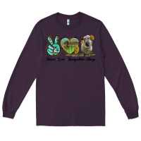 Plum Peace Love Hampshire Sheep Long Sleeve Tee - LillyAllenDesigns