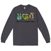 Smoke Peace Love Hampshire Sheep Long Sleeve Tee - LillyAllenDesigns