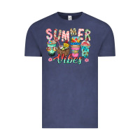 Vintage Denim Summer Vibes Vintage Tee - CowhideDigitalArt