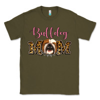 Army Green Bulldog Mom Classic Tee - Jasminsmagicworld