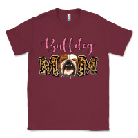 Burgundy Bulldog Mom Classic Tee - Jasminsmagicworld