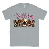 Heather Grey Bulldog Mom Classic Tee - Jasminsmagicworld