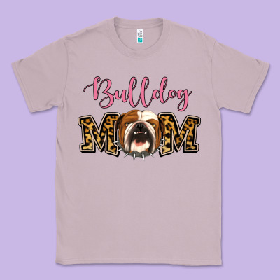 Bulldog Mom Classic Tee Designed By Jasminsmagicworld