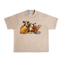 French Oak Cows With Sunflower Headbands Urban Heavy Tee - Jasminsmagicworld