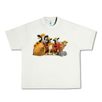Pistachio Cows With Sunflower Headbands Urban Heavy Tee - Jasminsmagicworld
