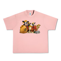Salmon Cows With Sunflower Headbands Urban Heavy Tee - Jasminsmagicworld
