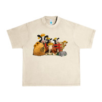 Sandshell Cows With Sunflower Headbands Urban Heavy Tee - Jasminsmagicworld