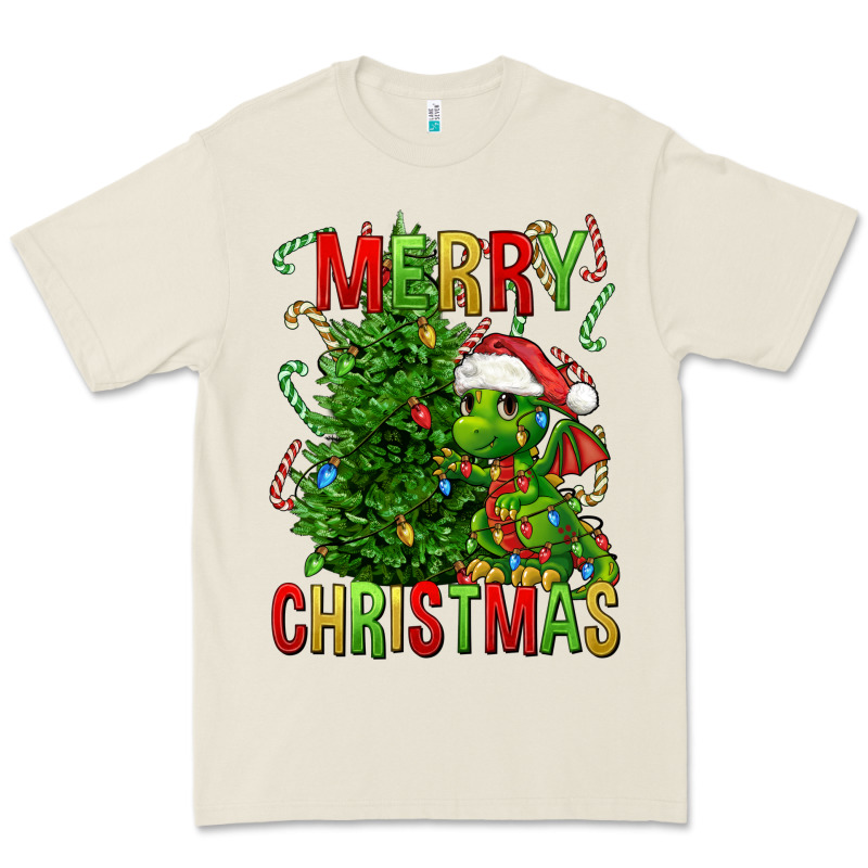Merry Christmas Dragon Premium Tee by FaDigitalArtStudio | Teevron