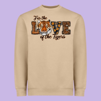 Love Of The Tigers Heavyweight Sweatshirt Designed By Ranaportraitstore