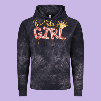 Birthday Girl Balloon Vintage Hoodie Designed By Artiststas