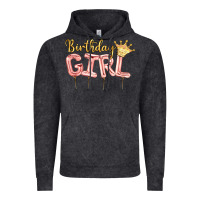 Vintage Black Birthday girl balloon Vintage Hoodie - Artiststas