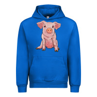 Cobalt sitting pig Urban Hoodie - RanaPortraitStore