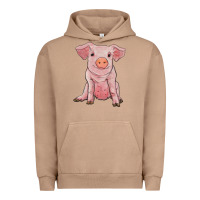 Pigment Burro sitting pig Urban Hoodie - RanaPortraitStore