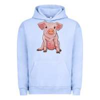 Pigment Grape Ice sitting pig Urban Hoodie - RanaPortraitStore