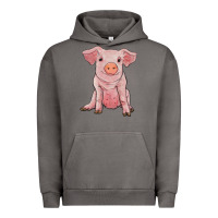 Pigment Tornado sitting pig Urban Hoodie - RanaPortraitStore