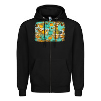 Black western fall vibes background Zipper Hoodie - Jasminsmagicworld