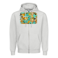 Dove Grey western fall vibes background Zipper Hoodie - Jasminsmagicworld
