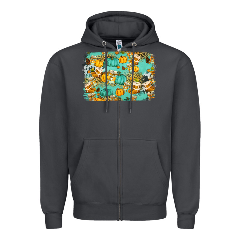 Western Fall Vibes Background Zipper Hoodie by Jasminsmagicworld | Teevron