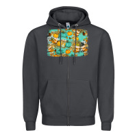 Smoke western fall vibes background Zipper Hoodie - Jasminsmagicworld