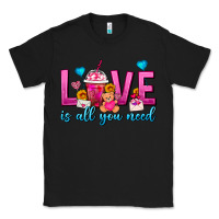Black Love Is All You Need Valentines Day Frappe Coffee Classic Tee - FaDigitalArtStudio