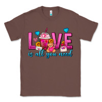 Chestnut Love Is All You Need Valentines Day Frappe Coffee Classic Tee - FaDigitalArtStudio
