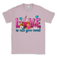 Lilac Love Is All You Need Valentines Day Frappe Coffee Classic Tee - FaDigitalArtStudio