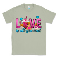 Love Is All You Need Valentines Day Frappe Coffee Classic Tee | Teevron
